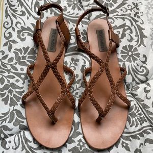 Steve Madden Sandals - Tan Braided Flat